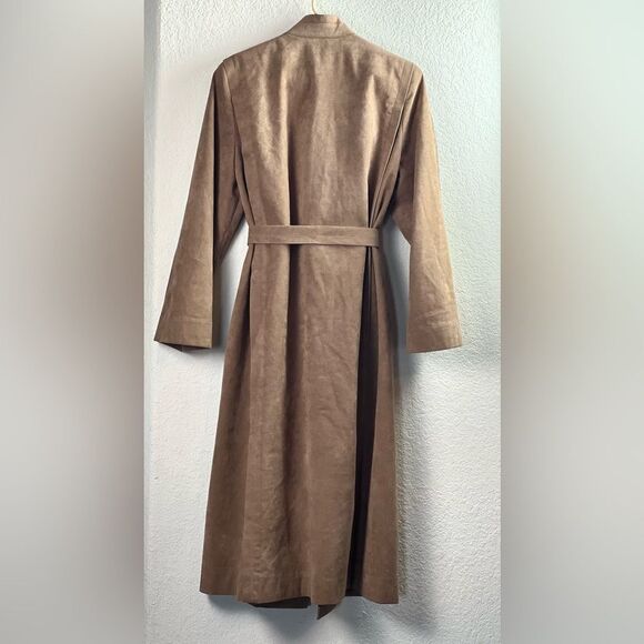 Vintage 70’s Pauline Trigere Oversized Faux Suede Textured Coat - Picture 4 of 12